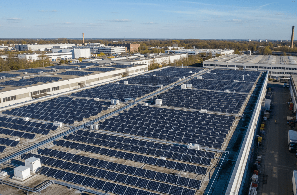 Photovoltaik für Gewerbe 2026: Förderung, KfW 293 und warum sich der Wandlerschrank auszahlt