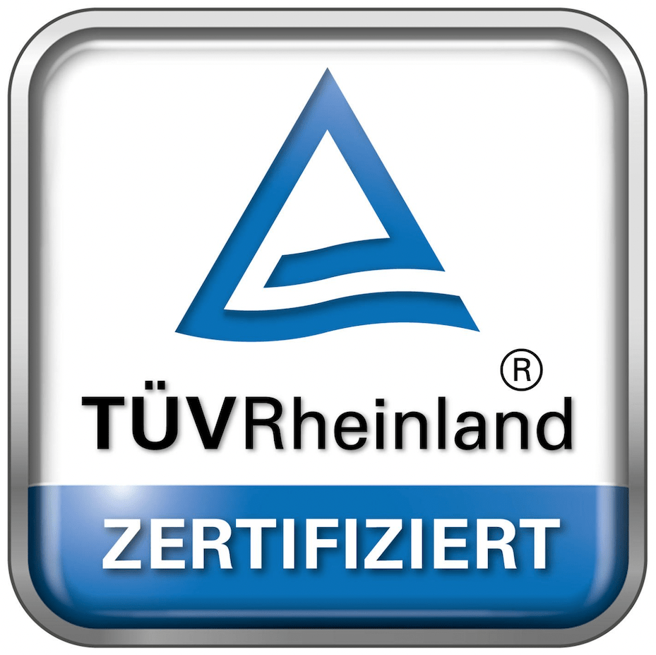 TUV Rheinland zertifiziert